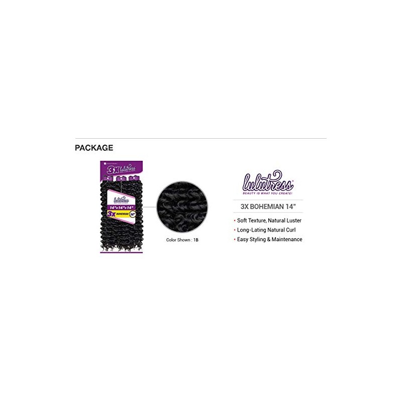 Sensationnel Crochet Braids Lulutress 3X Bohemian 14" (1-PACK, 1)