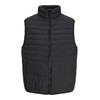 JACK & JONES Male Quilted Vest, black, M