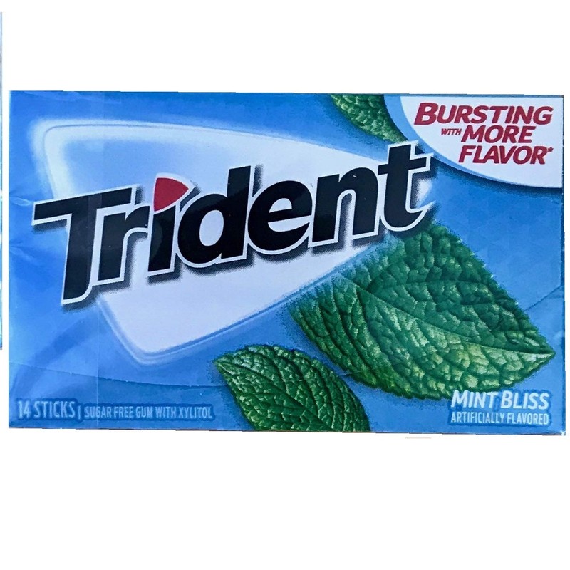 Trident Sugar Free Chewing Gum Variety Gift Pack (Pack of