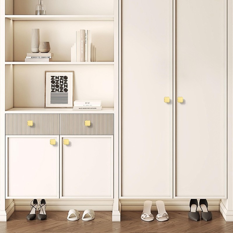 KALEVOL 30 Pack Cabinet Knobs 1-1/4 inch Gold Zinc Alloy