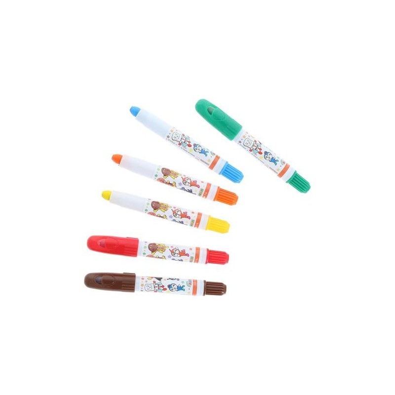 Sun-Star Stationery Anpanman Crayons Smooth Drawing Crayons Go for it!