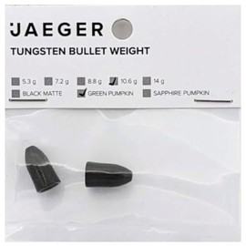 Jaeger Fishing Bulletbleie für Finesse Montagen Green Pumpkin Tungsten Bullet Weight, Gewicht/Inhalt:10.6g / 2 Stück