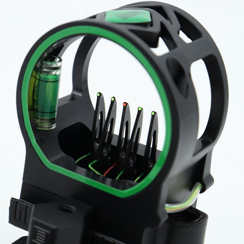 Sarini 5 Pin Compound Bow Sight,Archery Bow Sight,Black Aluminum Alloy