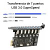 Jeswo Adaptador Tarjeta De Expansión Pci-e A Usb 3.0 De