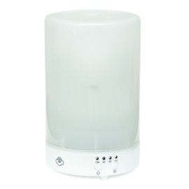 Elanze Designs Soft Glow Aromatic Frosted Glass 8 Colored LED Light Essential Oil Diffuser