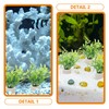 POPETPOP Pack of 5 Aquarium Ring Aquatic Plants, Ceramic Water
