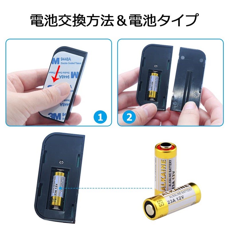 CallToU Doorbell Open/Close Sensor, Magnetic Automatic Door Sensor, Door +