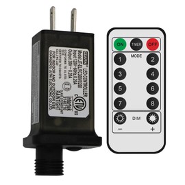 8 Mode Light LED Controller Class 2 Power Supply, Low Voltage Transformer US Plug Adapter Replacement for String Light