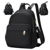 Mini Backpack Mini Backpack for Women Multi-pocket Minimalist Black Small