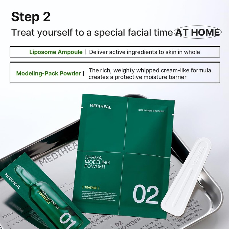 Mediheal Derma Modeling Pack (Teatree) - Rapid Cooling For Soothing