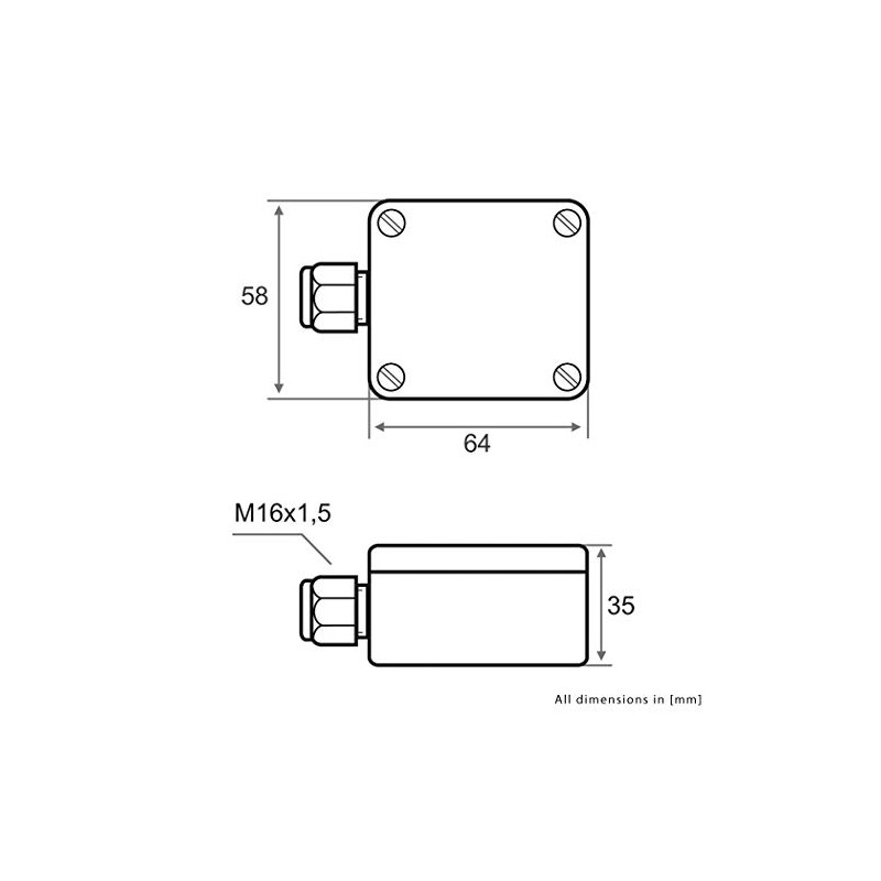 iOVEO 206AF02201 - PT1000 - Outdoor Temperature Transmitter with Sensor