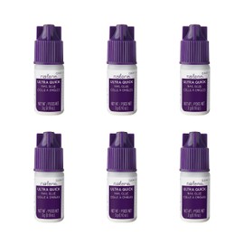 Nailene Ultra Quick Nail Glue - Durable, Easy to Apply False Nail Glue – Repairs Natural Nails – Quick-Drying Nail Adhesive Lasts Up to 7 Days - 3 g/0.10 oz - 6 Pack