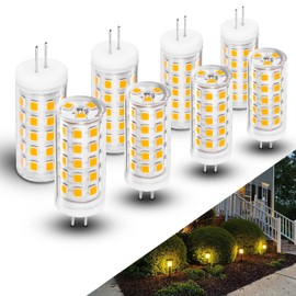 T3 G4 LED Landscape Bulb 2700K Warm White 400lm 30W-40W Halogen Bi-Pin T3 JC Type G4 4W AC/DC 12V-24V for Outdoor Stair Step Deck Path Lawn Lights Chandelier Under Cabinet Lighting, 8 Pack