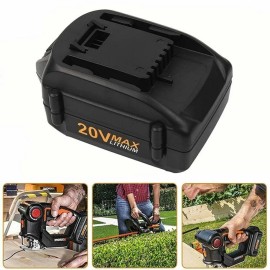 For WORX 2pack For WORX 20V MAX Extend Battery WA3520 WA3525 WA3575 WG155 6.0Ah Lithium