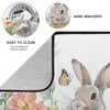 Easter Dish Drying Mat for Kitchen Counter 18x24in,Easter Rabbit Absorbent
