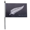 New Zealand Fern Table Flag 5'' x 8'' plastic stick