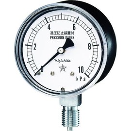Lower Right Pressure Gauge, Pressure Range: 0-5 kPa, Connection Size: G1/4B, CA211-111-5KPA