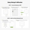 GHome Smart G2B WiFi Gateway for Bluetooth Smart Locks, Compatible