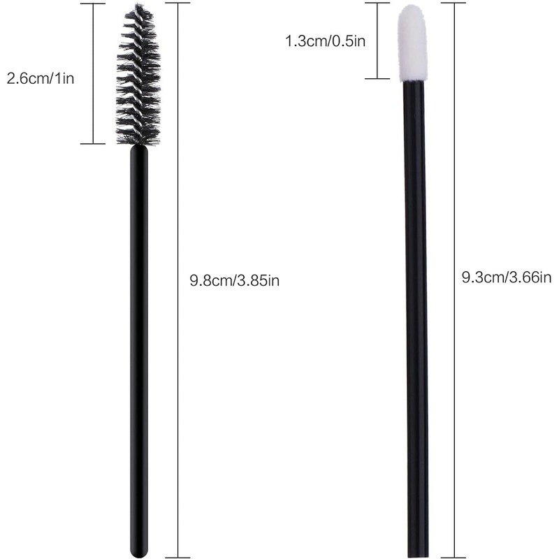200 Pcs Aplicadores Desechables Maquillaje Cepillos Desechables para Pestañas Cepillos