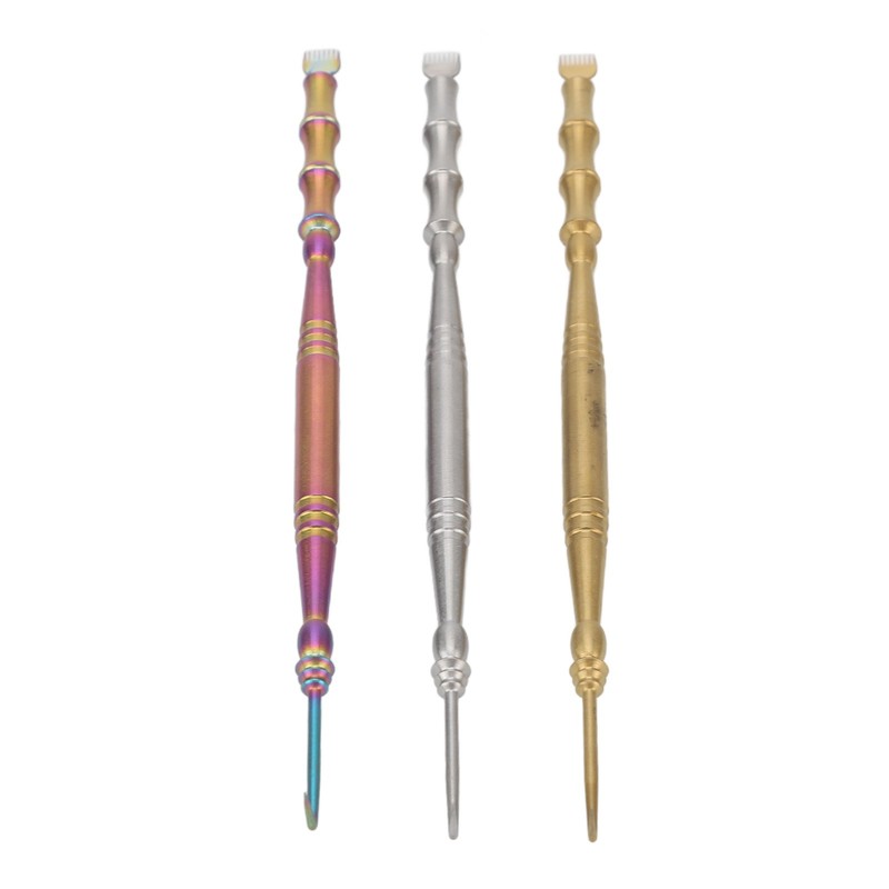 3pcs Stainless Steel Eyelash Lift Brushes Double Ended Lash Separator