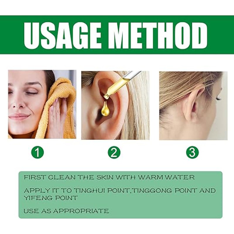 Boxiatil Ohrenwäsche, 2pcs Ear Ringing Treatment Oil, Öl zur Behandlung