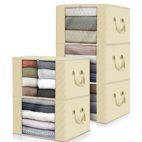 Clothes Storage Case, Storage Box, Odor Free, Breathable, Foldable, Non-woven