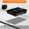 AceFox 1800W Electric Induction Burner with LED Display, Built-in Design,