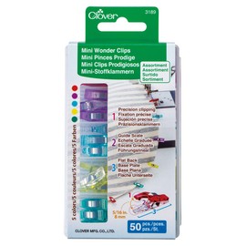Clover Mini Wonder Clips (Assorted/50 pcs.) Multi