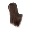 18" Brown 100% Human Hair Training Head