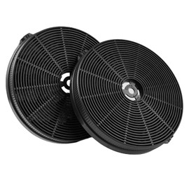 2 Stück 17.5x2.5 cm Umluftfilter Aktivkohlefilter, Universal kreisförmig Kohlefilter für Dunstabzug Kompatibel mit Mehreren Marken und Modellen, Adsorption von öldämpfen für Dunstabzugshaube
