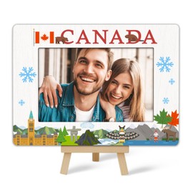 Canada Picture Frame, Canada Souvenirs Picture Frame,Travel Frame, Canada Travel Gift For Newlyweds Couples Wife Girlfriends, Birthday Wedding Honeymoon Gifts, Photo Frame For Tabletop Decor C(10)