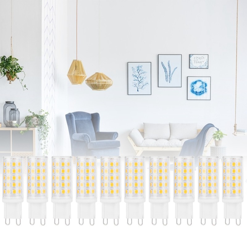10PCS G9 Base LED Light Bulb 4W 54LED BiPin Bulb