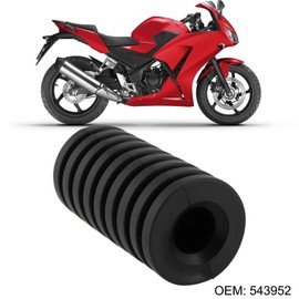 Briny River 4 Pcs Motor Bike Gear Lever Rubber Sleeve 40x20x8mm 543952 for Motorcycles Black