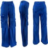 SENGRICH Satin Cargo Pants for Women High Waisted Wide Leg