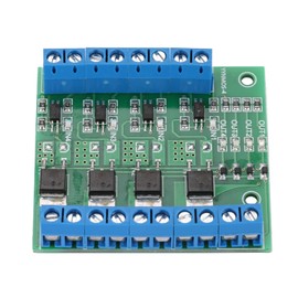 Yctze Optocoupler Board Motor Driver Mosfet Driver Module Optocoupler Module YYNM0S-4 Mosfet Control Module PLC Amplifier Circuit Board Driver Module with 4-Channel for 3-20V to 3.7-27VDC 10A