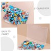 SUPVOX 2pcs Clear Plastic Storage Containers for Beads Parts Stackable