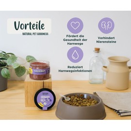 Wolf Belly - Blasenentzündung Beim Hunde und Katzen 100% Natürlich (60 gr) Cranberry Pulver Hund, Struvitsteine Katze Auflösen, Nahrungsergänzungsmittel Hund Inkontinenz - Urinary Health