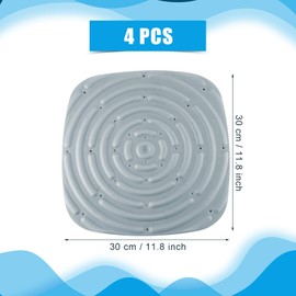 LUTER Pack of 4 Washable Chicken Nest Mats, Nesting Box Pads for Chickens, Chicken Nesting Box Pads, Nesting Pads for Chicken Coop, Poultry, Chicken Laying Boxes (Grey)