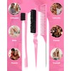 Slick Back Hair Brush, Edge Brush, Hair Accessories Comb Set