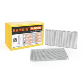 ST50 14 Gauge Concrete T Nails, 2'' (50MM) Length Collated Concrete T Nails, Galvanzied, 800 PCS/BOX, Fasteners for Pneumatic Concrete T Nailer, Air T Nail Gun