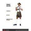Fun Shack Lederhosen Men Costume, October Festival Costume For Men,