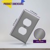 ENERLITES Duplex Wall Plates Kit, Home Electrical Outlet Cover, 1-Gang