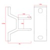 ALEKO Replacement Wall Mounting Bracket for Retractable Awnings - White