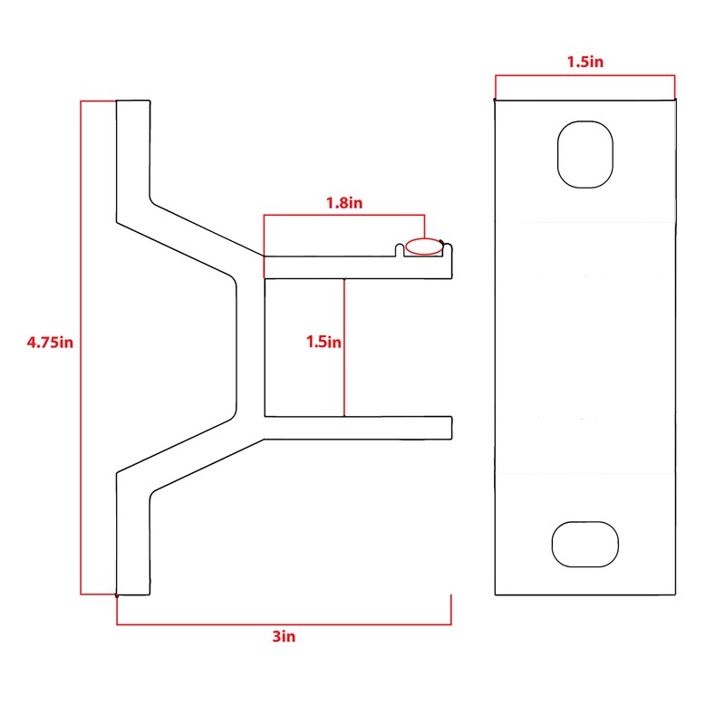 ALEKO Replacement Wall Mounting Bracket for Retractable Awnings - White