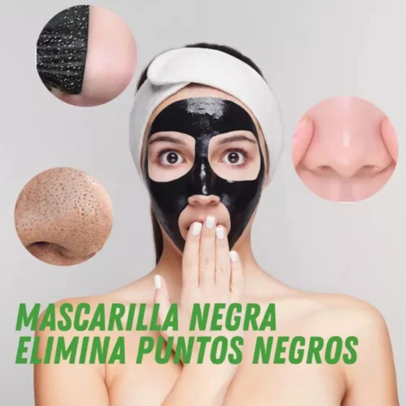 Mascarilla Cuidado Facial Negra Carbón