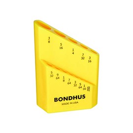 Bondhus 18037 Bondhex Color Coded Case Holds 13 Tools, 0.05"-3/8"