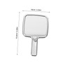 PACKOVE Handheld Makeup Mirror Small Compact Cosmetic Mirror with Handle