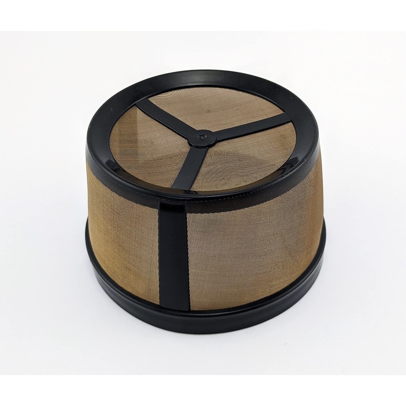 NRP 2-pack 5cup Gold-tone Basket Permanent Coffee Filter Compatible for