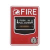 Wired Emergency Fire Alarm Station 9-28VDC Conventional Action Manual Call