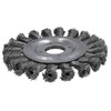 Flat Twist Knot Wire Wheel Brush 115mm 22.2 Bore Deburring